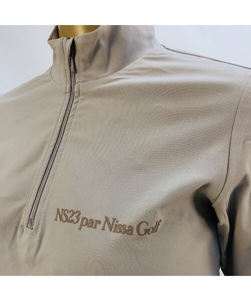 NS23 par Nissa Golf / エヌエス23・パー・ニッサゴルフ カットソー | 【レディース】長袖ハーフＺＩＰ | 詳細9