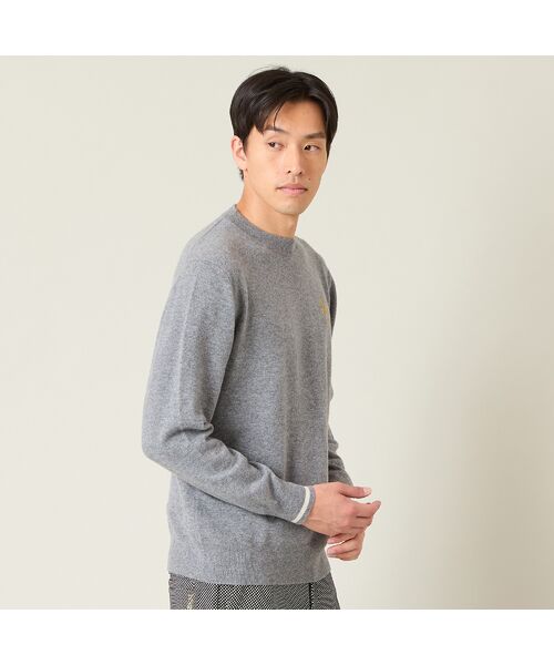 NS23 par Nissa Golf / エヌエス23・パー・ニッサゴルフ ニット・セーター | 【メンズ】ベーシックカラーカシミヤニットセーター | 詳細4