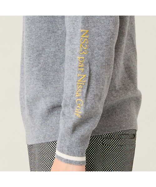 NS23 par Nissa Golf / エヌエス23・パー・ニッサゴルフ ニット・セーター | 【メンズ】ベーシックカラーカシミヤニットセーター | 詳細6