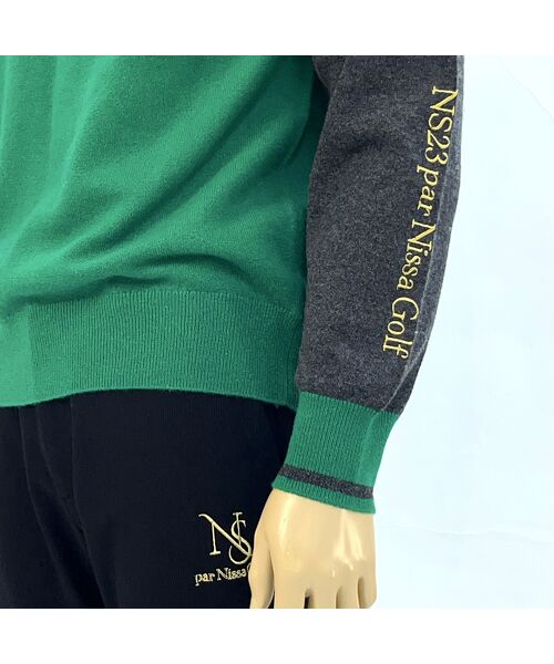 NS23 par Nissa Golf / エヌエス23・パー・ニッサゴルフ ニット・セーター | 【メンズ】多色展開カシミヤニットセーター | 詳細2