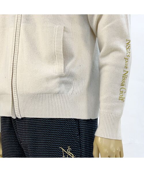 NS23 par Nissa Golf / エヌエス23・パー・ニッサゴルフ ニット・セーター | 【メンズ】オリジナルロゴカシミヤブルゾン | 詳細2