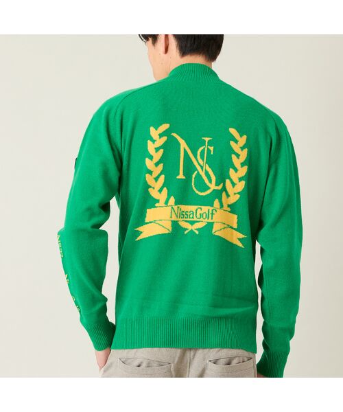 NS23 par Nissa Golf / エヌエス23・パー・ニッサゴルフ ニット・セーター | 【メンズ】オリジナルロゴカシミヤブルゾン | 詳細15