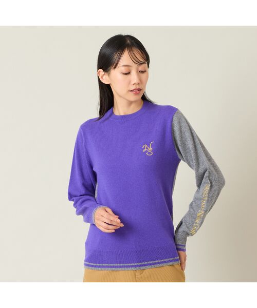 NS23 par Nissa Golf / エヌエス23・パー・ニッサゴルフ ニット・セーター | 【レディース】多色展開カシミヤニットセーター(パープル)