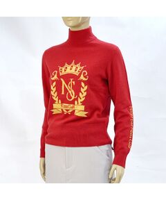 NS23 par Nissa Golf / エヌエス23・パー・ニッサゴルフ ニット・セーター | 【レディース】オリジナルロゴカシミヤインターシャニットセーター
