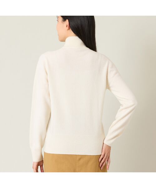 NS23 par Nissa Golf / エヌエス23・パー・ニッサゴルフ ニット・セーター | 【レディース】オリジナルロゴカシミヤインターシャニットセーター | 詳細1