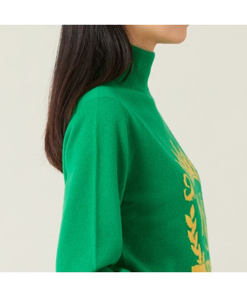 NS23 par Nissa Golf / エヌエス23・パー・ニッサゴルフ ニット・セーター | 【レディース】オリジナルロゴカシミヤインターシャニットセーター | 詳細12