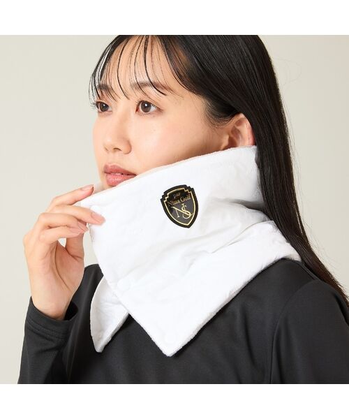 NS23 par Nissa Golf/エヌエス23・パー・ニッサゴルフ ロゴキルティングネックウォーマー ホワイト F NS23 par Nissa Golf/エヌエス23・パー・ニッサゴルフ ロゴキルティングネックウォーマー ホワイト F