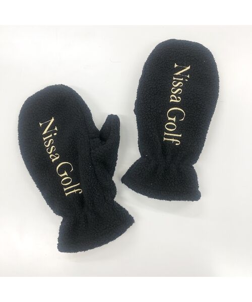 NS23 par Nissa Golf/エヌエス23・パー・ニッサゴルフ ボアフリースミトン ブラック F NS23 par Nissa Golf/エヌエス23・パー・ニッサゴルフ ボアフリースミトン ブラック F