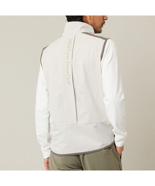 NS23 par Nissa Golf / エヌエス23・パー・ニッサゴルフ ベスト | 【Men's】バックロゴジップベスト | 詳細2