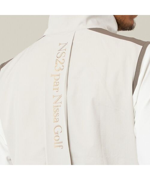 NS23 par Nissa Golf / エヌエス23・パー・ニッサゴルフ ベスト | 【Men's】バックロゴジップベスト | 詳細4