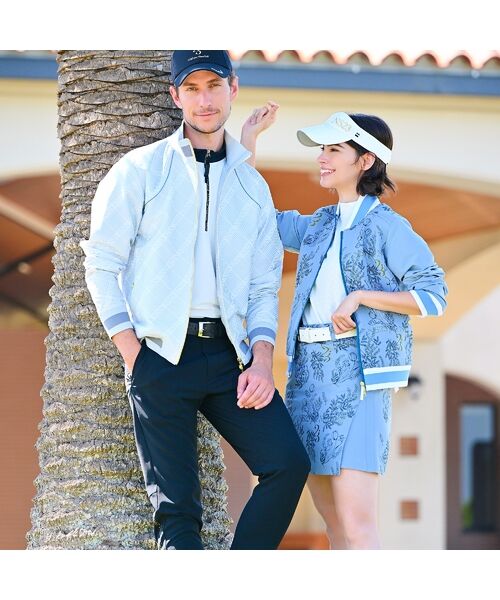 NS23 par Nissa Golf / エヌエス23・パー・ニッサゴルフ ブルゾン | 【Women's】【セットアップ可】ミモザジャカードブルゾン | 詳細12