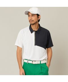 NS23 par Nissa Golf / エヌエス23・パー・ニッサゴルフ ポロシャツ | 【Men's】【吸湿速乾／UVカット】アシンメトリーメッシュポロ