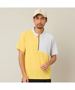 NS23 par Nissa Golf / エヌエス23・パー・ニッサゴルフ ポロシャツ | 【Men's】【吸湿速乾／UVカット】アシンメトリーメッシュポロ