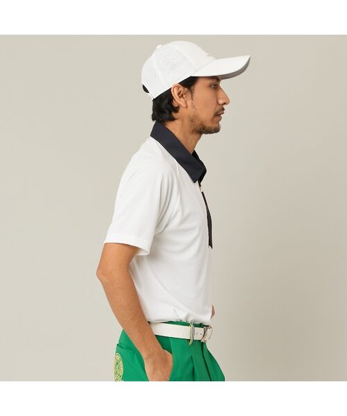 NS23 par Nissa Golf / エヌエス23・パー・ニッサゴルフ ポロシャツ | 【Men's】【吸湿速乾／UVカット】アシンメトリーメッシュポロ | 詳細2