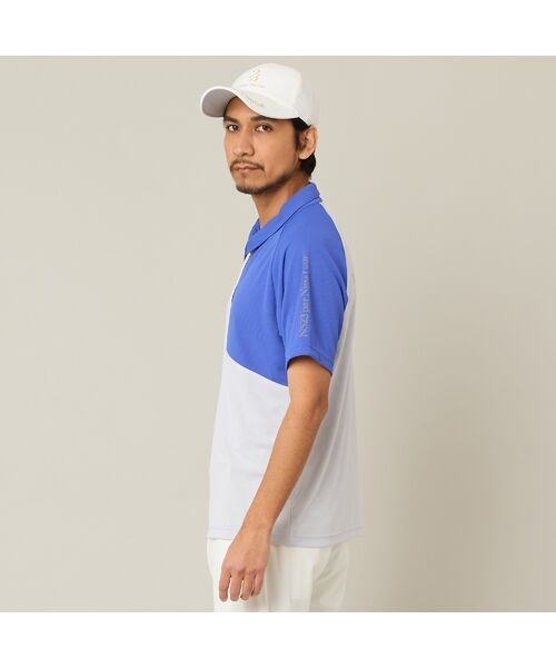 NS23 par Nissa Golf / エヌエス23・パー・ニッサゴルフ ポロシャツ | 【Men's】【吸湿速乾／UVカット】アシンメトリーメッシュポロ | 詳細7