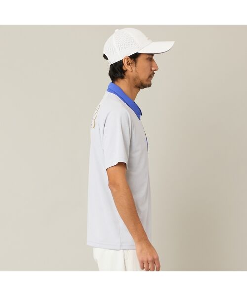 NS23 par Nissa Golf / エヌエス23・パー・ニッサゴルフ ポロシャツ | 【Men's】【吸湿速乾／UVカット】アシンメトリーメッシュポロ | 詳細8