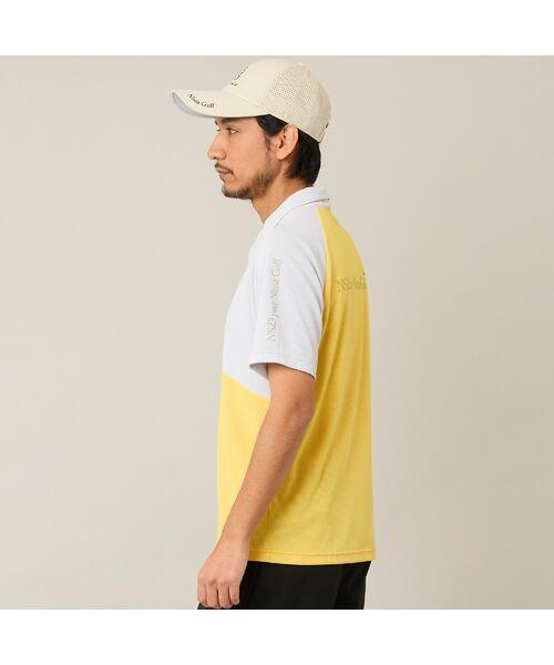 NS23 par Nissa Golf / エヌエス23・パー・ニッサゴルフ ポロシャツ | 【Men's】【吸湿速乾／UVカット】アシンメトリーメッシュポロ | 詳細12