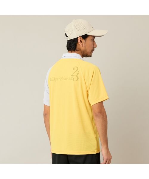 NS23 par Nissa Golf / エヌエス23・パー・ニッサゴルフ ポロシャツ | 【Men's】【吸湿速乾／UVカット】アシンメトリーメッシュポロ | 詳細13
