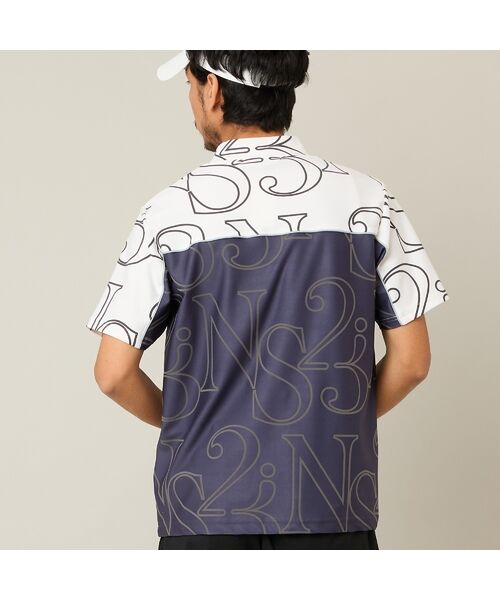 NS23 par Nissa Golf / エヌエス23・パー・ニッサゴルフ カットソー | 【Men's】【接触冷感／吸湿速乾】ロゴプリントモックネック | 詳細2