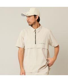 NS23 par Nissa Golf / エヌエス23・パー・ニッサゴルフ シャツ・ブラウス | 【Men's】【セットアップ可】【接触冷感／UVカット／撥水】ハーフZIPシャツ