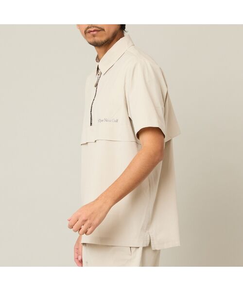 NS23 par Nissa Golf / エヌエス23・パー・ニッサゴルフ シャツ・ブラウス | 【Men's】【セットアップ可】【接触冷感／UVカット／撥水】ハーフZIPシャツ | 詳細1
