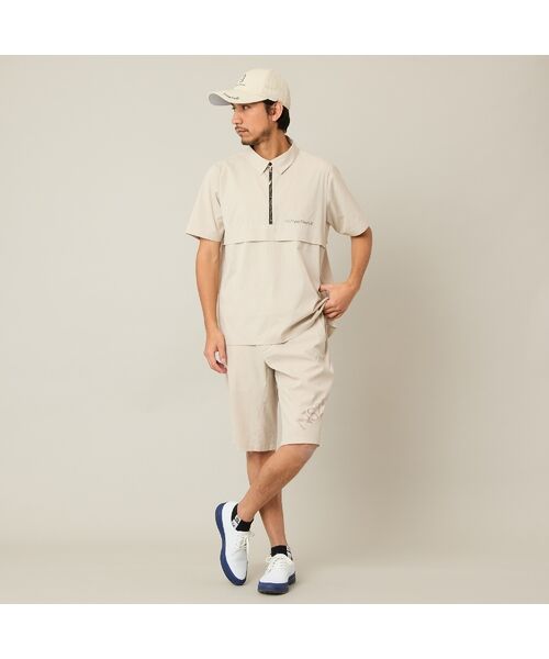 NS23 par Nissa Golf / エヌエス23・パー・ニッサゴルフ シャツ・ブラウス | 【Men's】【セットアップ可】【接触冷感／UVカット／撥水】ハーフZIPシャツ | 詳細8