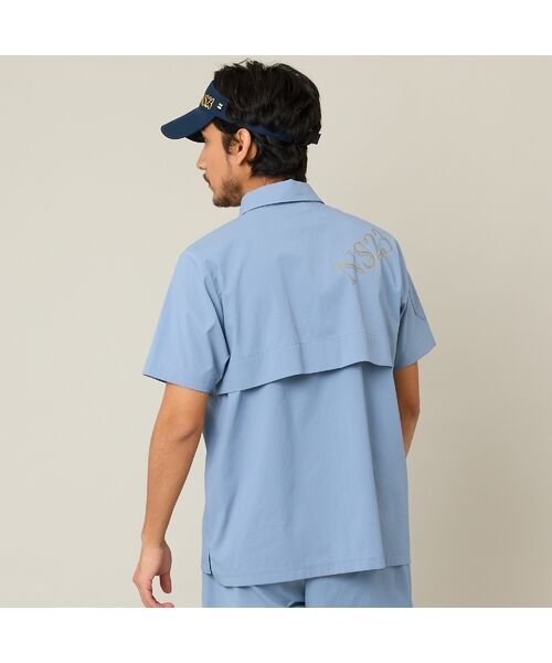 NS23 par Nissa Golf / エヌエス23・パー・ニッサゴルフ シャツ・ブラウス | 【Men's】【セットアップ可】【接触冷感／UVカット／撥水】ハーフZIPシャツ | 詳細13