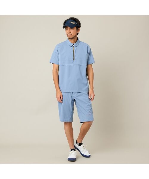 NS23 par Nissa Golf / エヌエス23・パー・ニッサゴルフ シャツ・ブラウス | 【Men's】【セットアップ可】【接触冷感／UVカット／撥水】ハーフZIPシャツ | 詳細14