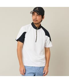 NS23 par Nissa Golf / エヌエス23・パー・ニッサゴルフ カットソー | 【Men's】【吸湿速乾／UVカット】アシンメトリーモックネック
