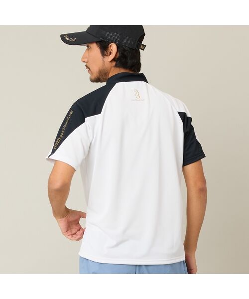 NS23 par Nissa Golf / エヌエス23・パー・ニッサゴルフ カットソー | 【Men's】【吸湿速乾／UVカット】アシンメトリーモックネック | 詳細2