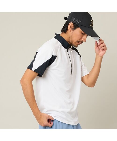 NS23 par Nissa Golf / エヌエス23・パー・ニッサゴルフ カットソー | 【Men's】【吸湿速乾／UVカット】アシンメトリーモックネック | 詳細3