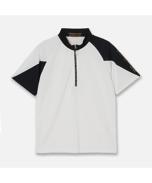 NS23 par Nissa Golf / エヌエス23・パー・ニッサゴルフ カットソー | 【Men's】【吸湿速乾／UVカット】アシンメトリーモックネック | 詳細8
