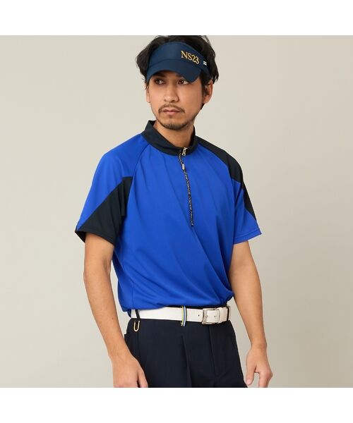 NS23 par Nissa Golf / エヌエス23・パー・ニッサゴルフ カットソー | 【Men's】【吸湿速乾／UVカット】アシンメトリーモックネック | 詳細12