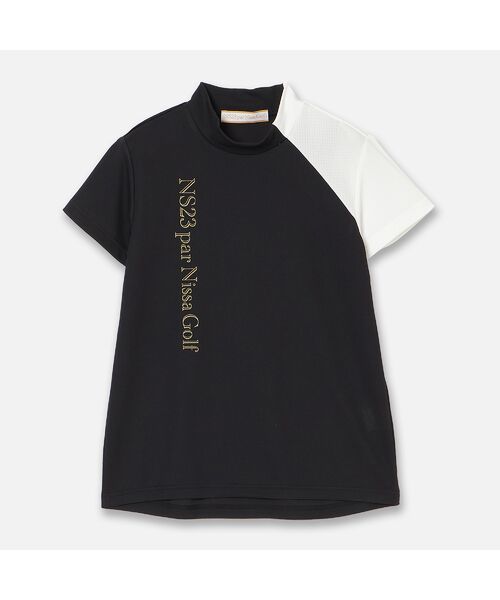 NS23 par Nissa Golf / エヌエス23・パー・ニッサゴルフ カットソー | 【Women's】【吸湿速乾／UVカット／エコ素材】切り替えモックネック | 詳細7