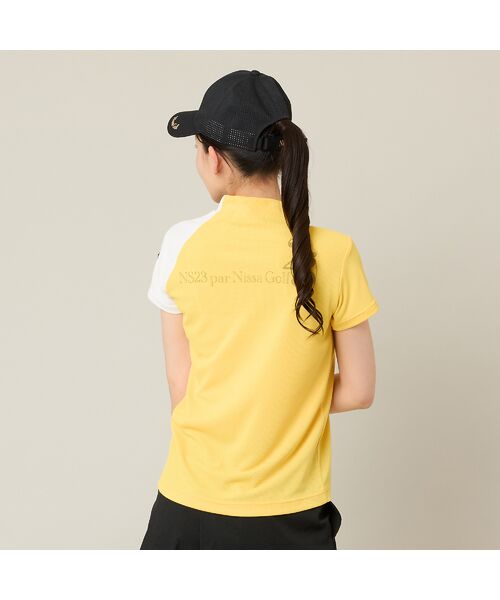 NS23 par Nissa Golf / エヌエス23・パー・ニッサゴルフ カットソー | 【Women's】【吸湿速乾／UVカット／エコ素材】切り替えモックネック | 詳細10