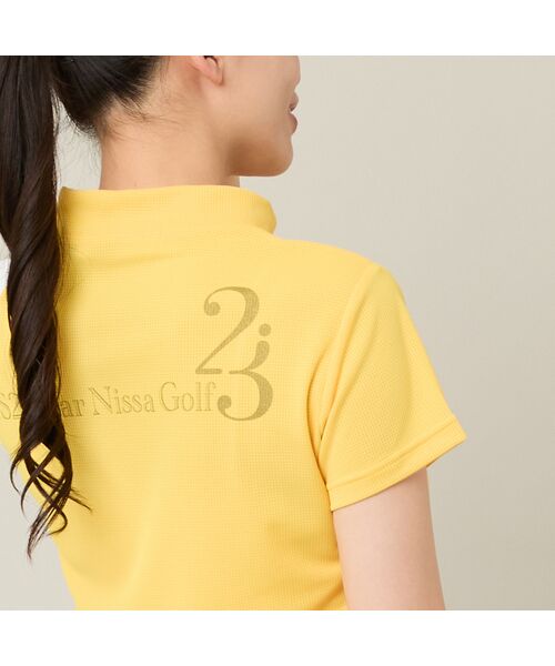 NS23 par Nissa Golf / エヌエス23・パー・ニッサゴルフ カットソー | 【Women's】【吸湿速乾／UVカット／エコ素材】切り替えモックネック | 詳細11