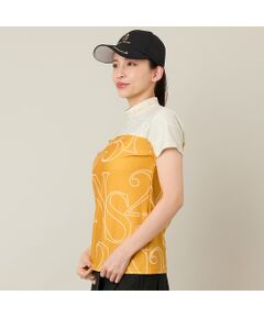 NS23 par Nissa Golf / エヌエス23・パー・ニッサゴルフ カットソー | 【Women's】【接触冷感／吸湿速乾】ロゴプリントモックネック