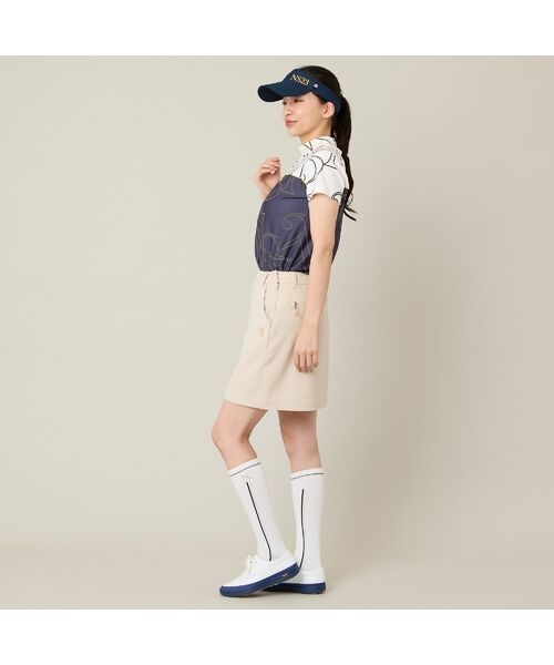 NS23 par Nissa Golf / エヌエス23・パー・ニッサゴルフ カットソー | 【Women's】【接触冷感／吸湿速乾】ロゴプリントモックネック | 詳細4
