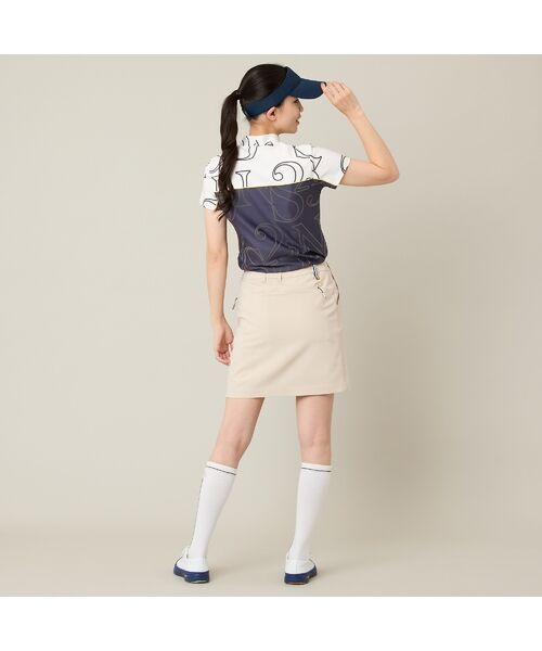 NS23 par Nissa Golf / エヌエス23・パー・ニッサゴルフ カットソー | 【Women's】【接触冷感／吸湿速乾】ロゴプリントモックネック | 詳細5