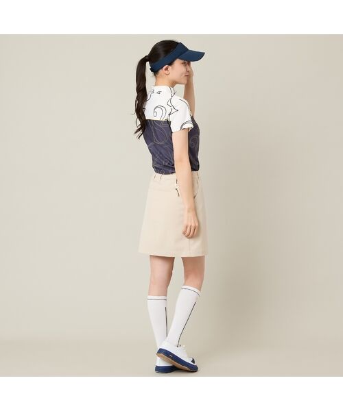NS23 par Nissa Golf / エヌエス23・パー・ニッサゴルフ カットソー | 【Women's】【接触冷感／吸湿速乾】ロゴプリントモックネック | 詳細6