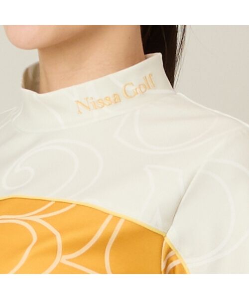 NS23 par Nissa Golf / エヌエス23・パー・ニッサゴルフ カットソー | 【Women's】【接触冷感／吸湿速乾】ロゴプリントモックネック | 詳細9