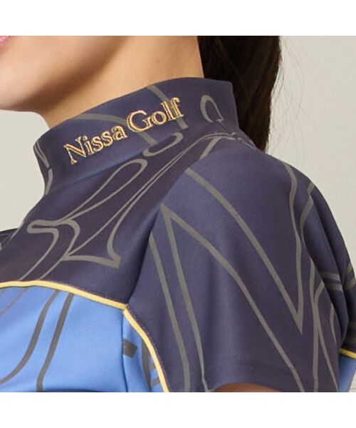 NS23 par Nissa Golf / エヌエス23・パー・ニッサゴルフ カットソー | 【Women's】【接触冷感／吸湿速乾】ロゴプリントモックネック | 詳細15