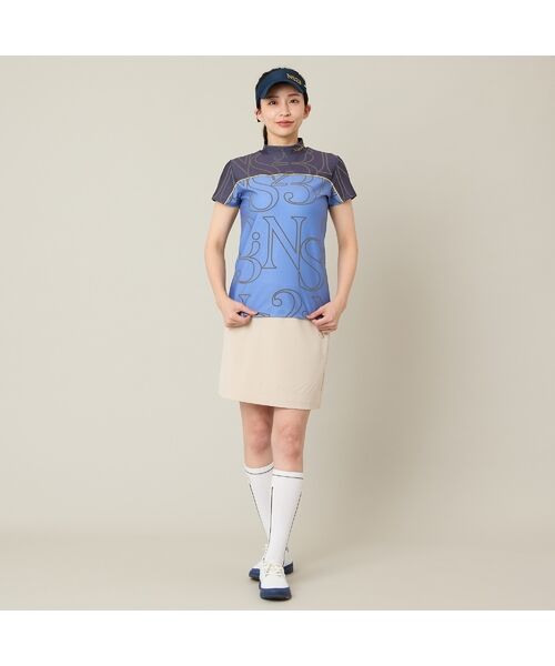 NS23 par Nissa Golf / エヌエス23・パー・ニッサゴルフ カットソー | 【Women's】【接触冷感／吸湿速乾】ロゴプリントモックネック | 詳細16