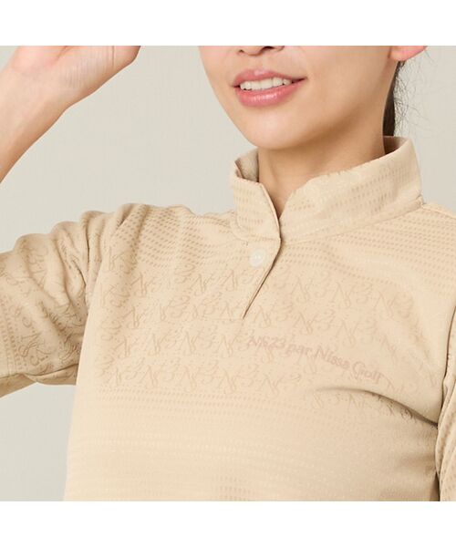 NS23 par Nissa Golf / エヌエス23・パー・ニッサゴルフ カットソー | 【Women's】ジャカードモックネック | 詳細6