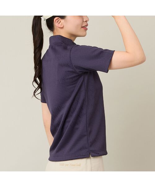 NS23 par Nissa Golf / エヌエス23・パー・ニッサゴルフ カットソー | 【Women's】ジャカードモックネック | 詳細8