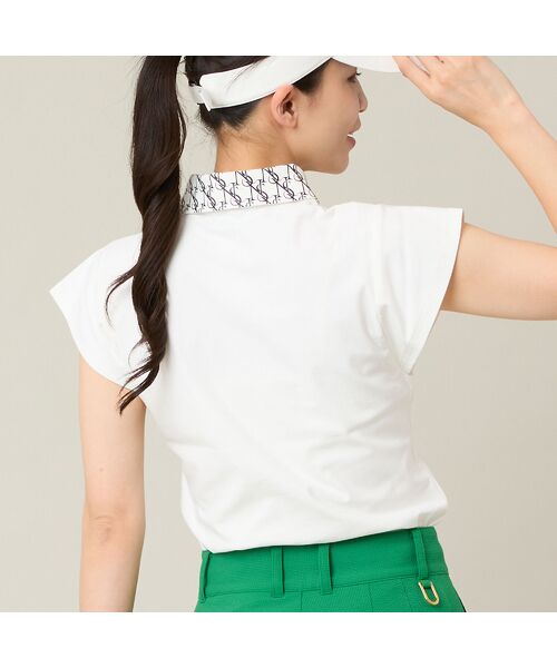 NS23 par Nissa Golf / エヌエス23・パー・ニッサゴルフ カットソー | 【Women's】【接触冷感】【UVカット】フレンチスリーブカットソー | 詳細2