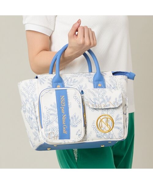 NS23 par Nissa Golf / エヌエス23・パー・ニッサゴルフ ショルダーバッグ | ミモザ柄カートバッグ | 詳細5