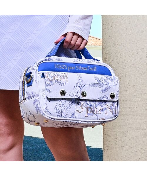 NS23 par Nissa Golf / エヌエス23・パー・ニッサゴルフ ショルダーバッグ | ミモザ柄ショルダーポーチバッグ | 詳細9