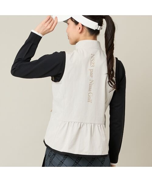 NS23 par Nissa Golf / エヌエス23・パー・ニッサゴルフ ベスト | 【Women's】バックギャザージップベスト | 詳細2
