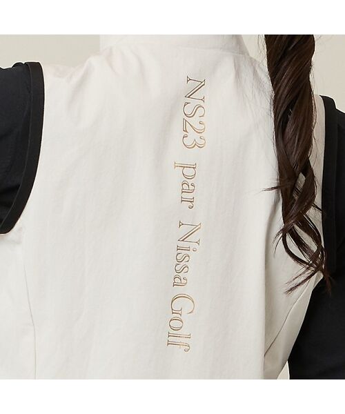 NS23 par Nissa Golf / エヌエス23・パー・ニッサゴルフ ベスト | 【Women's】バックギャザージップベスト | 詳細3
